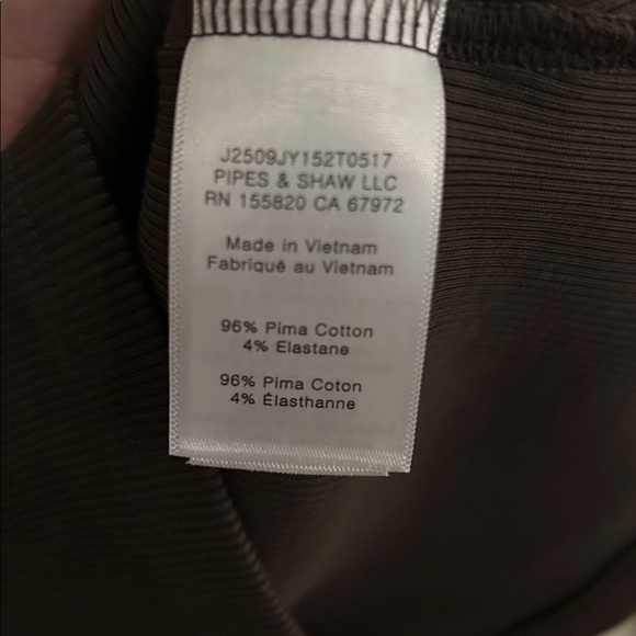 Veronica Beard Kearney Long Sleeved Polo Top Dark Umber (brown) size S NWOT - Picture 9 of 13